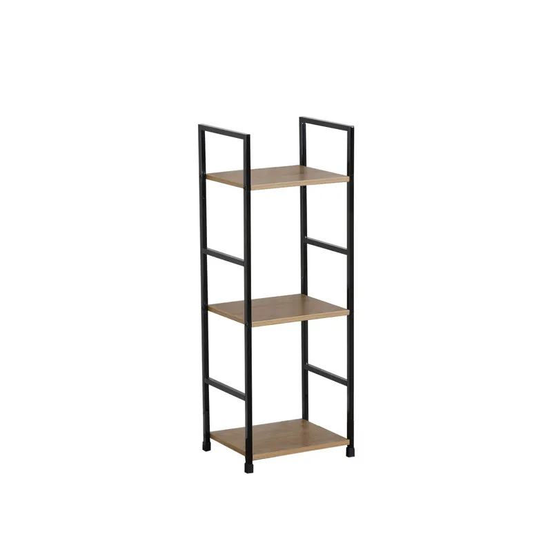 Nu Kopen Scaffale in metallo con 3 ripiani in pannello truciolare 30x24x80 cm