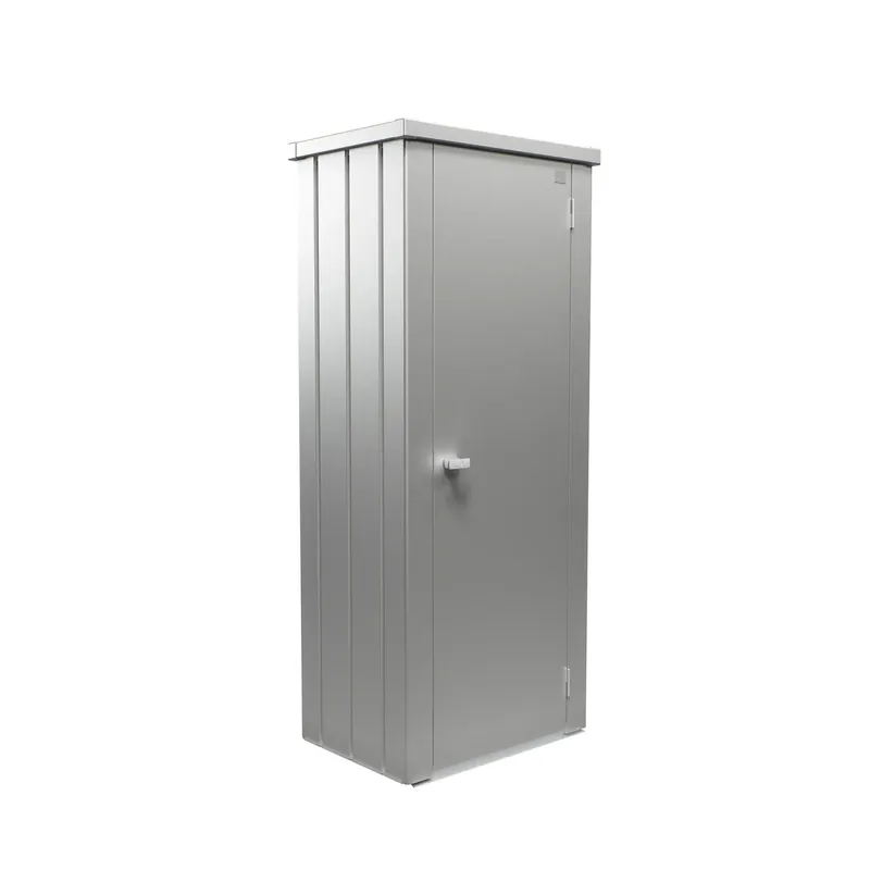 Armadio da esterno Biohort Julia taglia M High argento metallizzato Snelle Levering