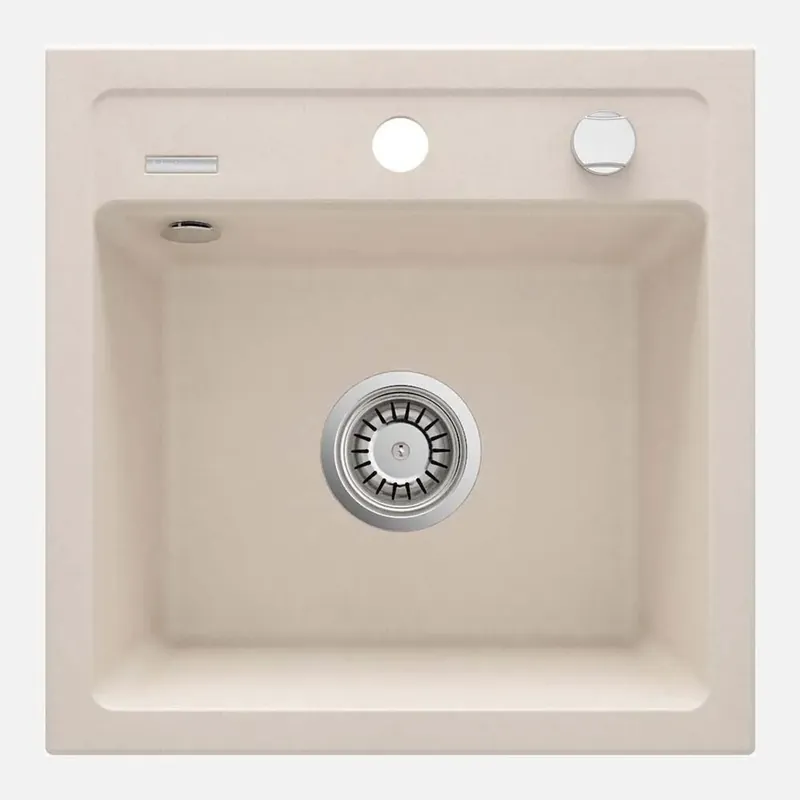 Must-Have Lavello 1 vasca Idrostile Martí sifone 440x184 mm beige