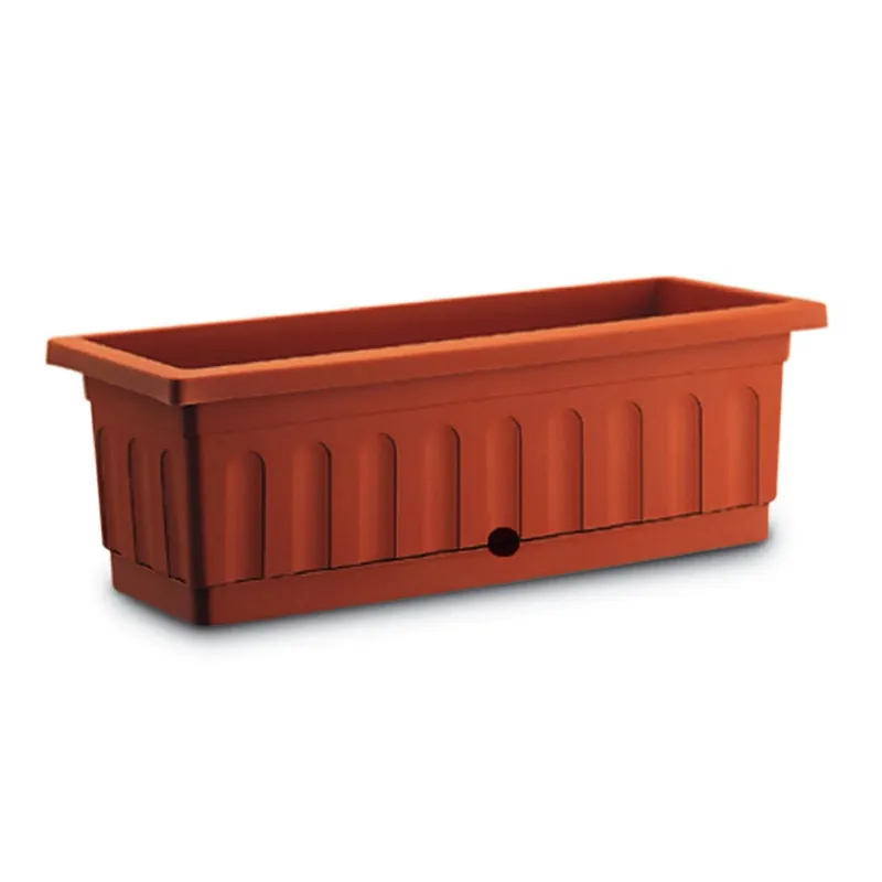 Aanbieding Cassetta Itaca con sottocassetta 40x20x17 cm in plastica terracotta