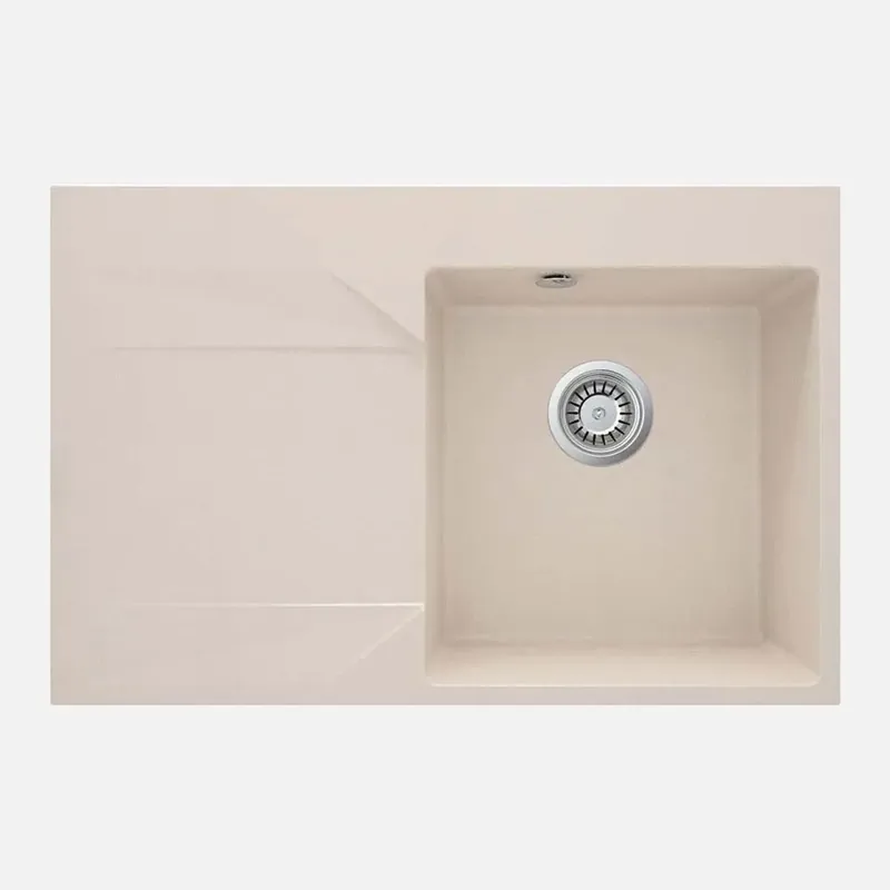 Laatste Kans Lavello 1 vasca con gocciolatoio sinistra Idrostile Banes 500x195 mm Beige