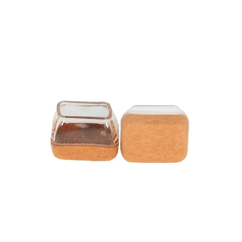 Actieprijs Calzanti rettangolari in silicone con feltro 30x42 mm marrone conf 2 pz