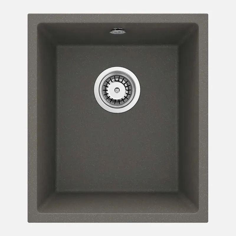 Betaalbaar Lavello 1 vasca sottopensile Colón forma vert sifone 440x200 mm Antracite met