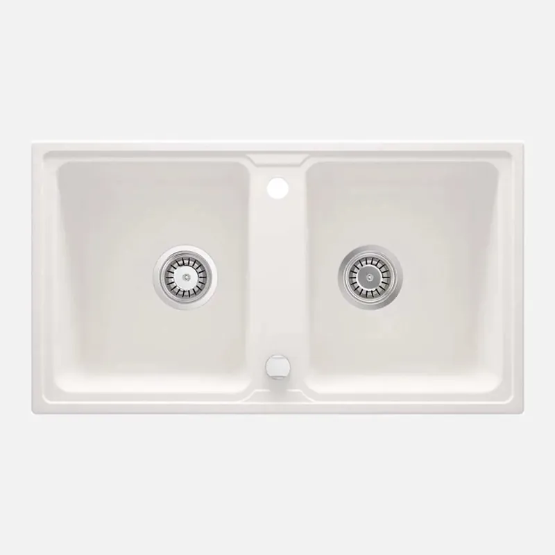 Must-Have Lavello 2 vasche Idrostile Martí 435x180 mm alabastro