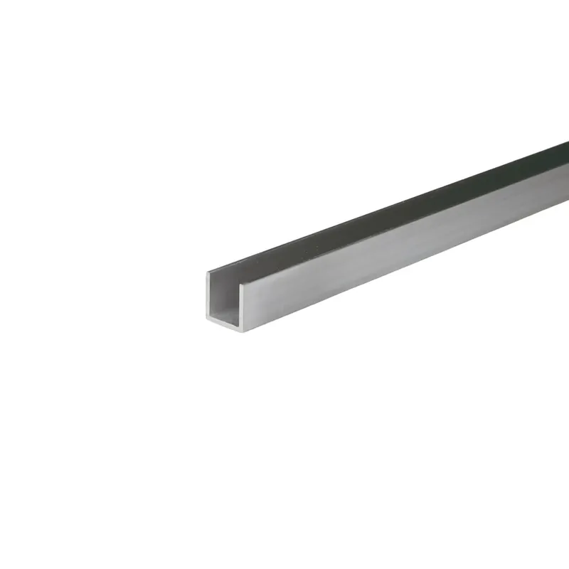 Aanbieding Canalina U 1 m 6x6 mm alluminio naturale