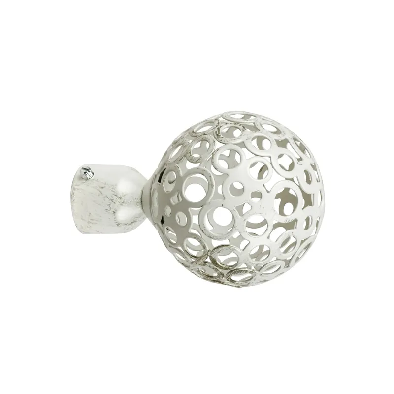 Weekendaanbieding Terminale bastone tenda Boccia in ferro avorio Ø 20 mm 1 pz