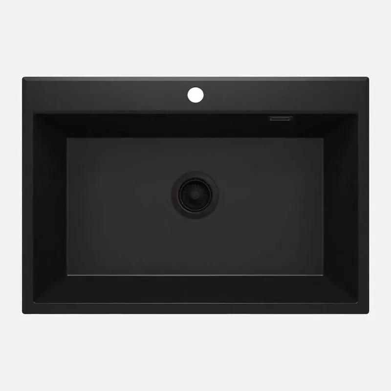 Direct Verzonden Lavello 1 vasca Idrostile Güines 520x210 mm Nero