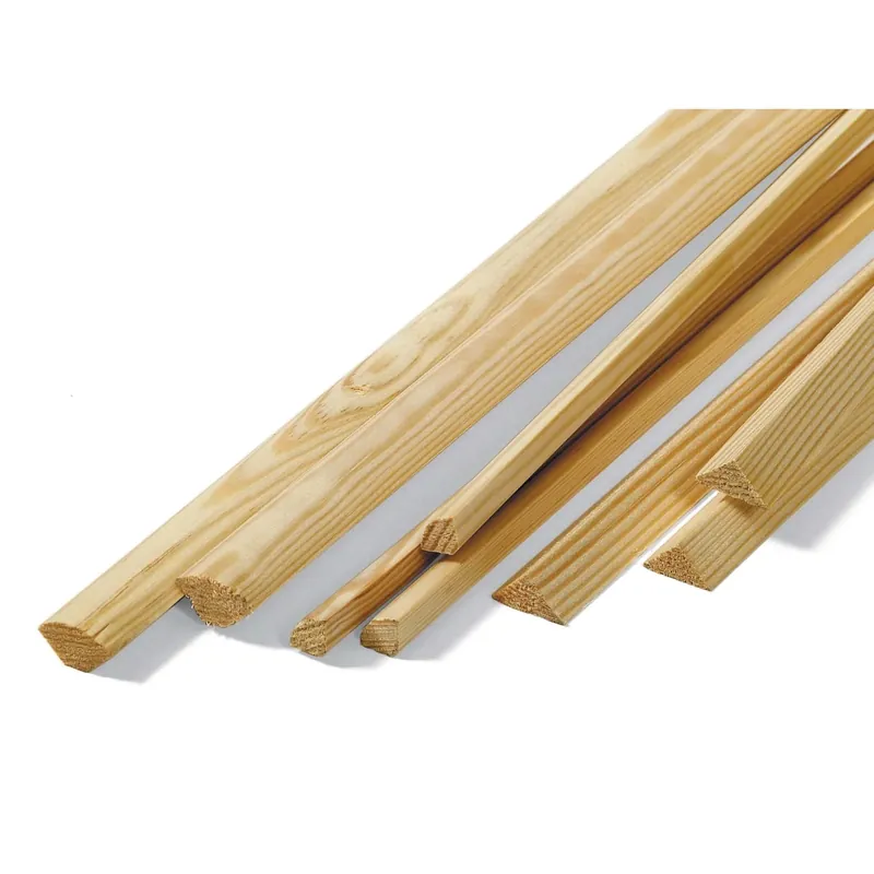 Triangolo in pino netto nodi 14x14x2150 mm Meest Verkocht