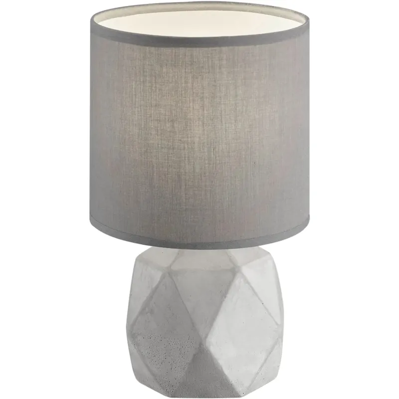 Aanbieding Lampada da tavolo Reality Leuchten Pike grigio cemento Ø 16 x H 28 cm