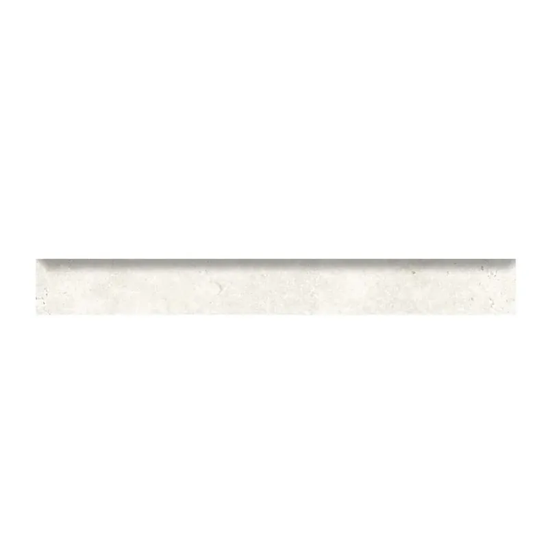 Battiscopa in gres porcellanato EaRoman Stone Bianco 7,5x60 cm Weekendaanbieding