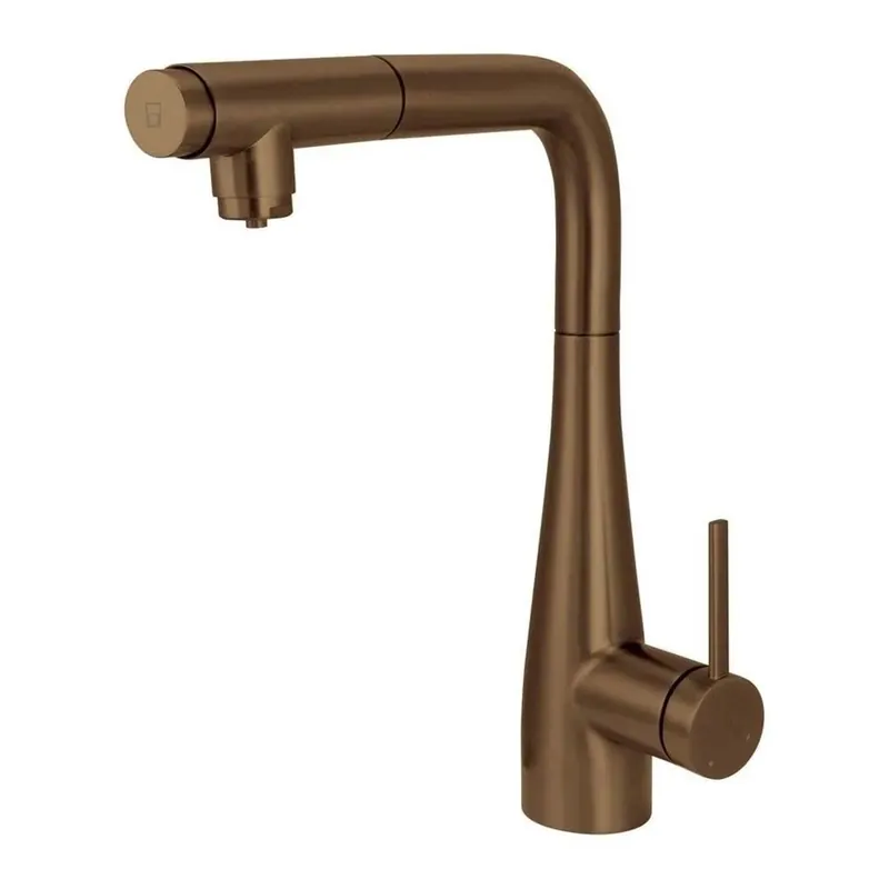 Weekendaanbieding Miscelatore cucina con bocca estraibile bronzo
