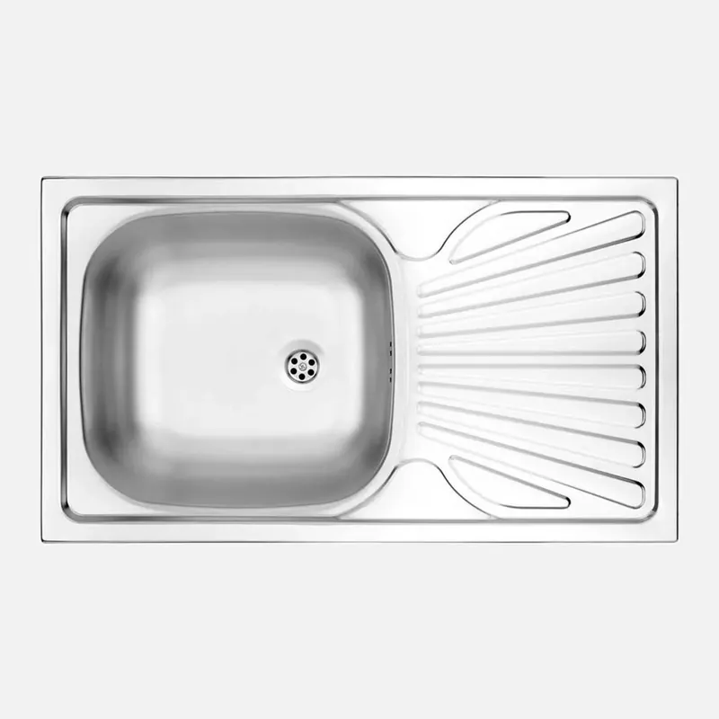 Betaalbaar Lavello 1 vasca con gocciolatoio Idrostile Jatibonico 435x150 mm satinato