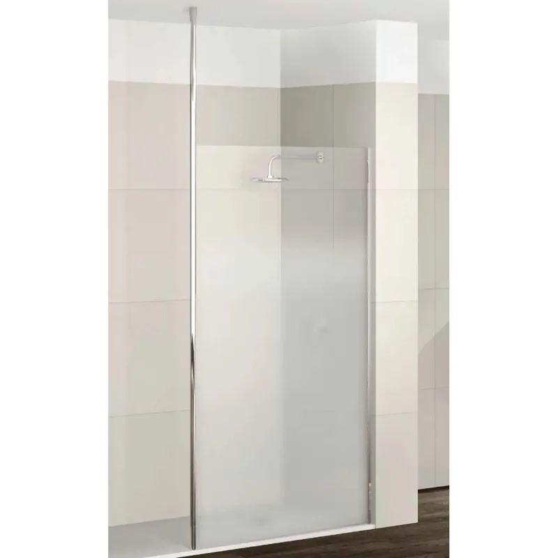 Weekendaanbieding Doccia Walk in Kalt 110 cm supporto a soffitto argento/trasparente