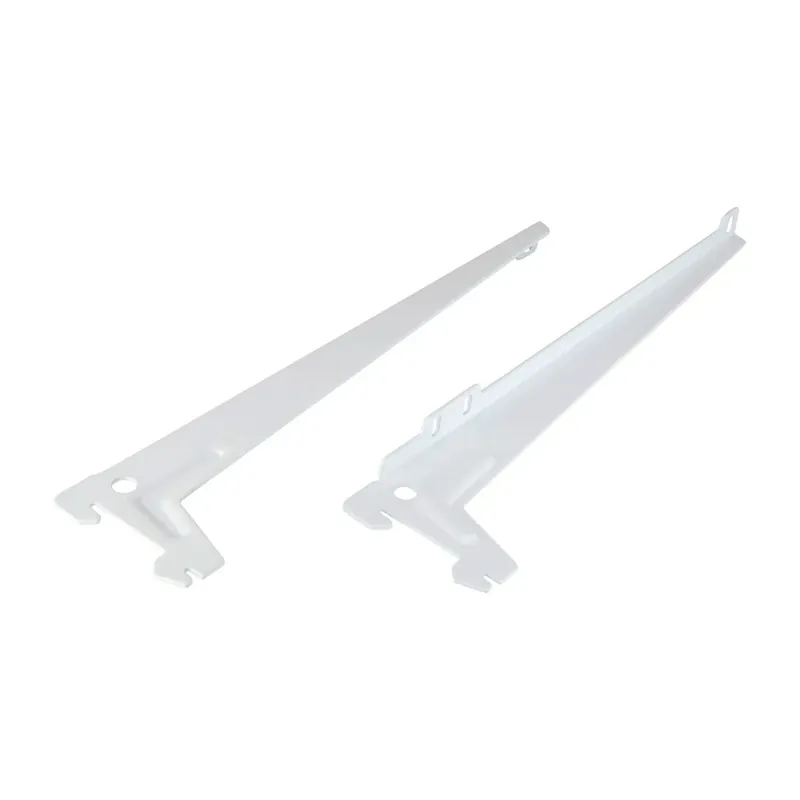 Supporto angolare foro unico 28 cm 55 kg bianco 2 pz Seizoensaanbieding
