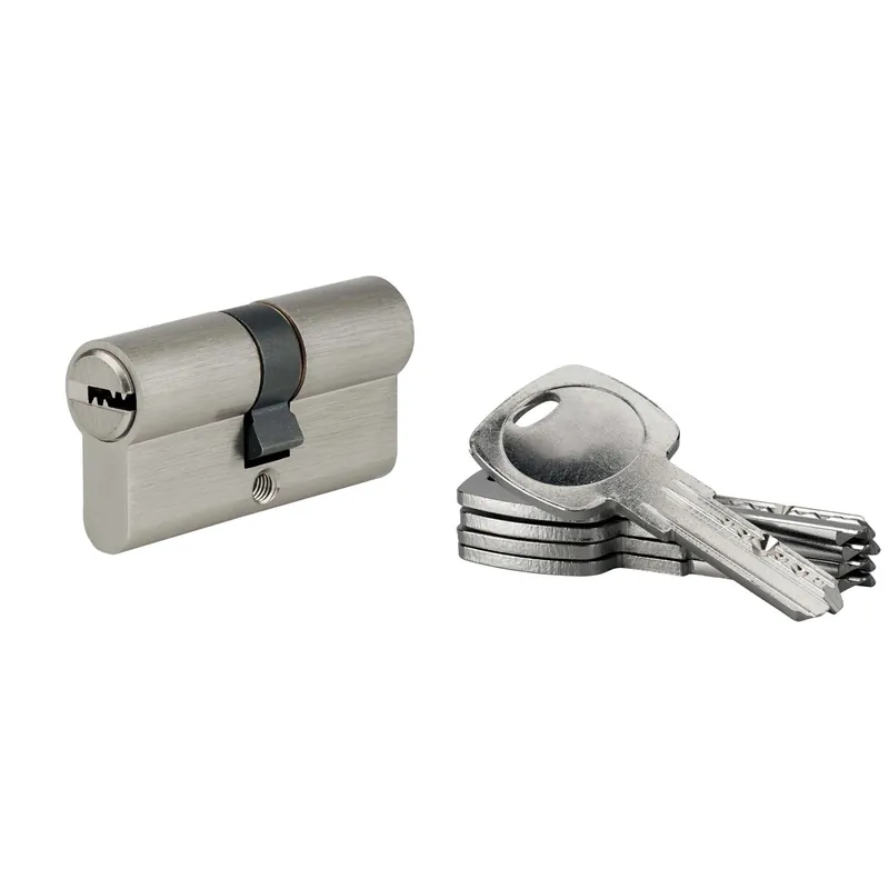 Actieprijs Cilindro di sicurezza 5G 30x30 mm nichelato 5 chiavi reversibili