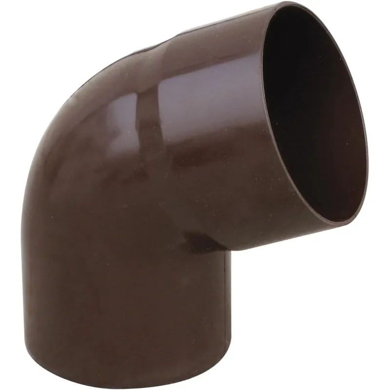 Beperkt Aanbod Curva pluviale in PVC marrone 67° Ø 80 mm