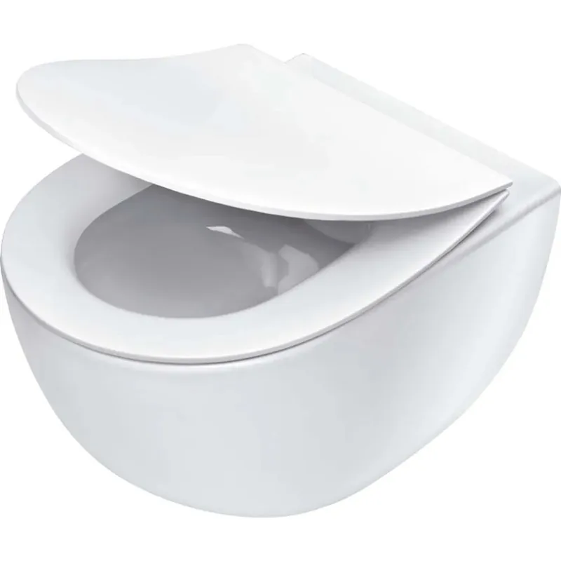 WC sospeso con sedile senza bordo bianco Merkproduct