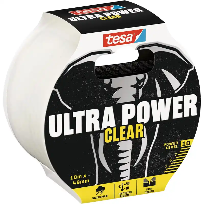 Aanbieding Nastro adesivo Tesa Ultra Power Clear 148 mm x 10 m trasparente
