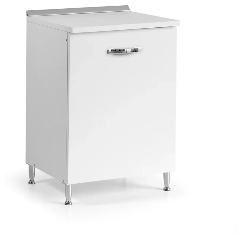Base cucina 1 anta 60 cm bianco frassinato Goedkoop