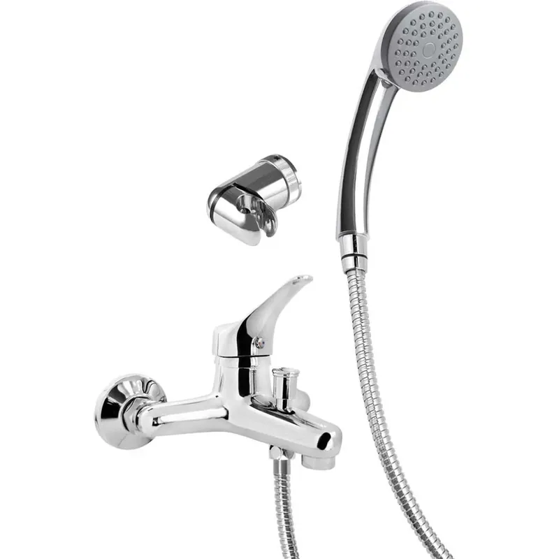 Aanbieding Rubinetto per vasca a parete con doccetta Camagüey cromo