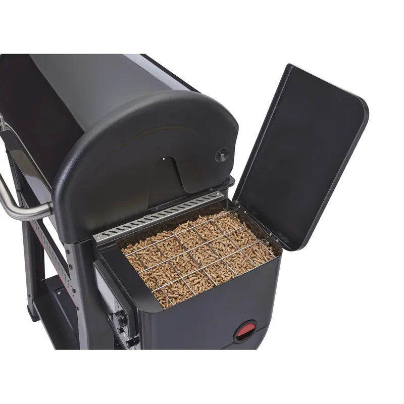 Alleen Vandaag Barbecue a pellet Weber Searwood Nero con coperchio