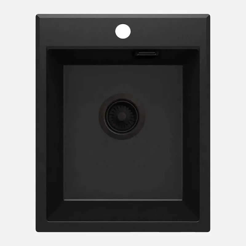 Snelle Levering Lavello 1 vasca Idrostile Güines 500x210 mm nero
