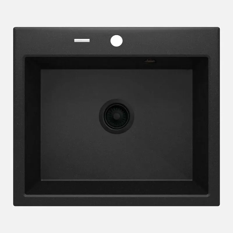 Gereduceerde Prijs Lavello 1 vasca Idrostile Florida sifone 520x210 mm grafite metallizzata