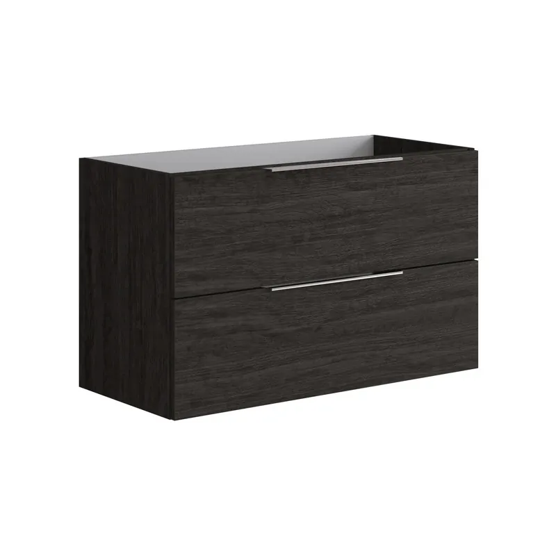 Actieprijs Mobile bagno base lavabo sospeso Bali 99,5x60x45,5 cm nero tigerwood