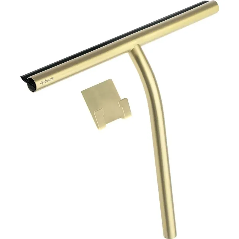 Aanbieding Raschietto acqua acciaio gomma PVD con gancio Idrostile 261 mm oro