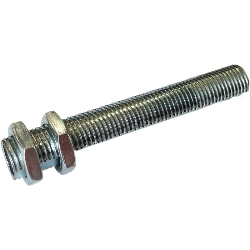 2 tubetti filettati e fresati in ferro zincato lunghezza 60 mm argento Dagaanbieding