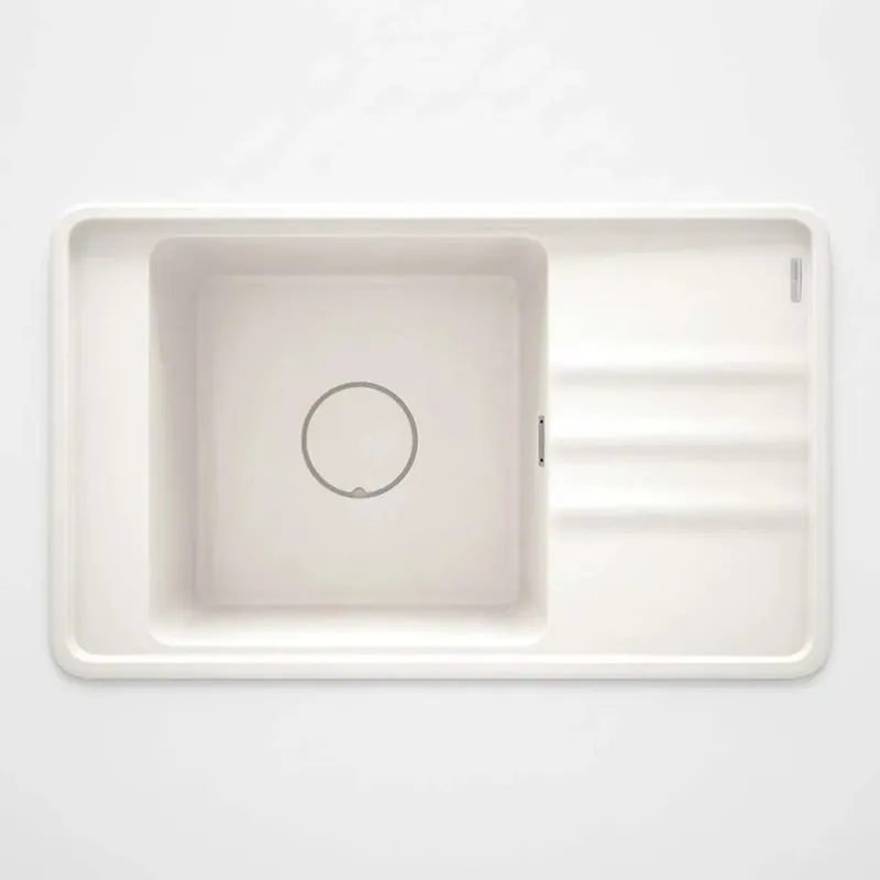 Koop Online Lavello 1 vasca con gocciolatoio Idrostile Varadero 500x229 mm alabastro