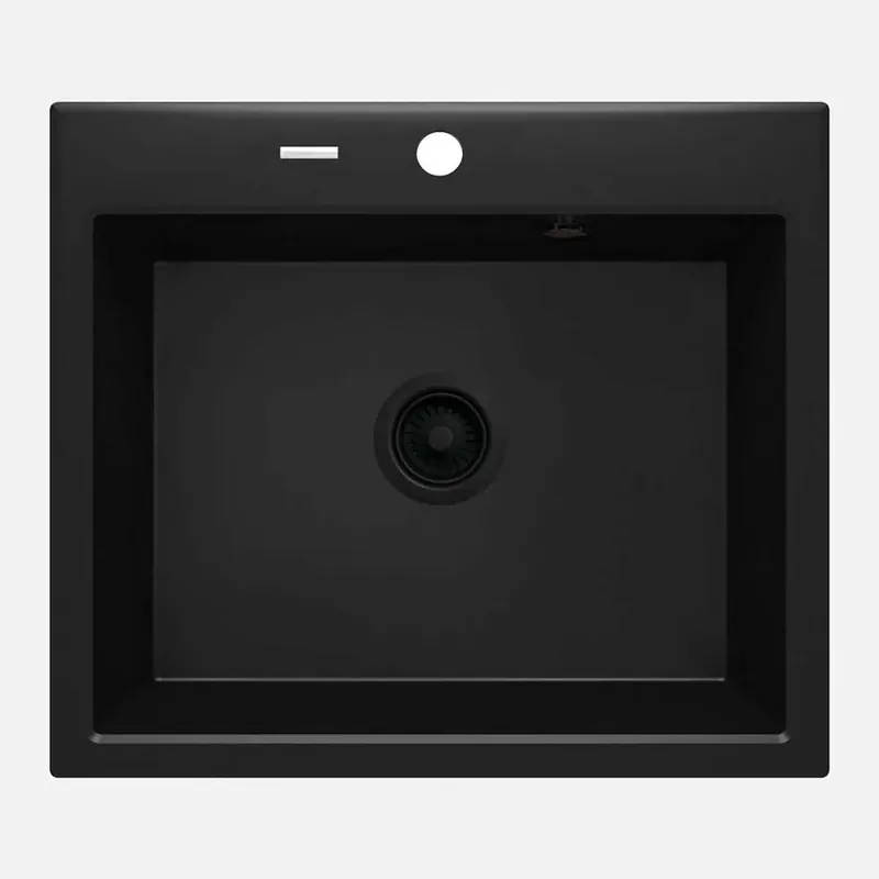 Actieprijs Lavello 1 vasca Idrostile Florida 520x210 mm Nero