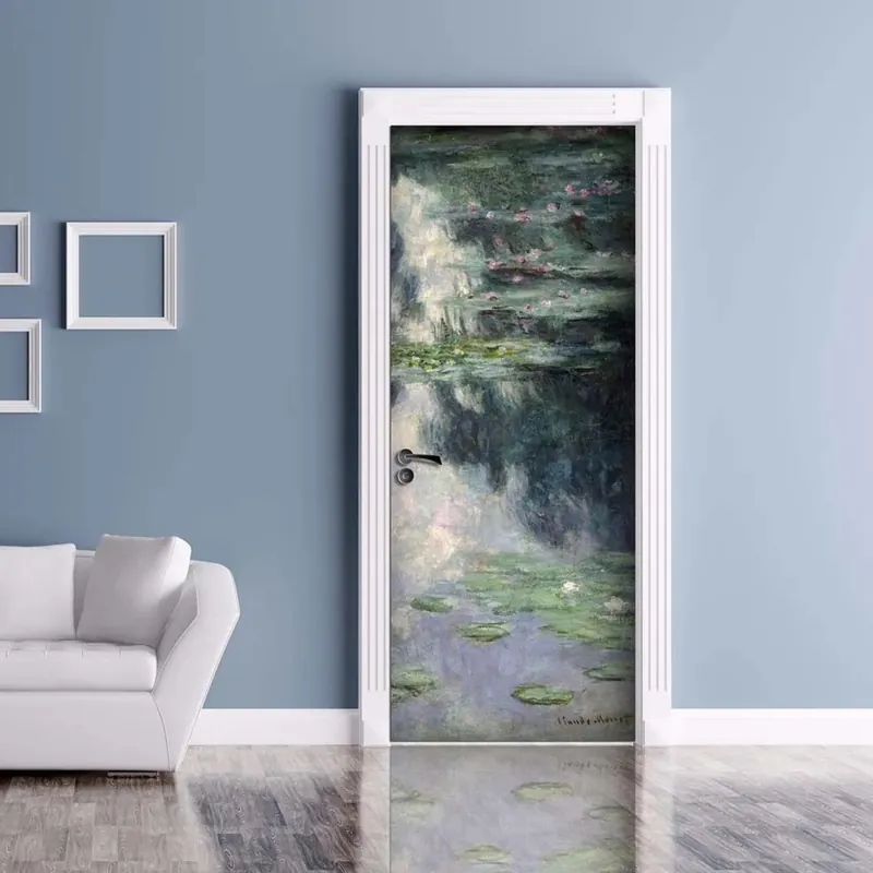Aanbieding Decorazione Autoadesiva per porta Monet Ninfee 210x83 cm