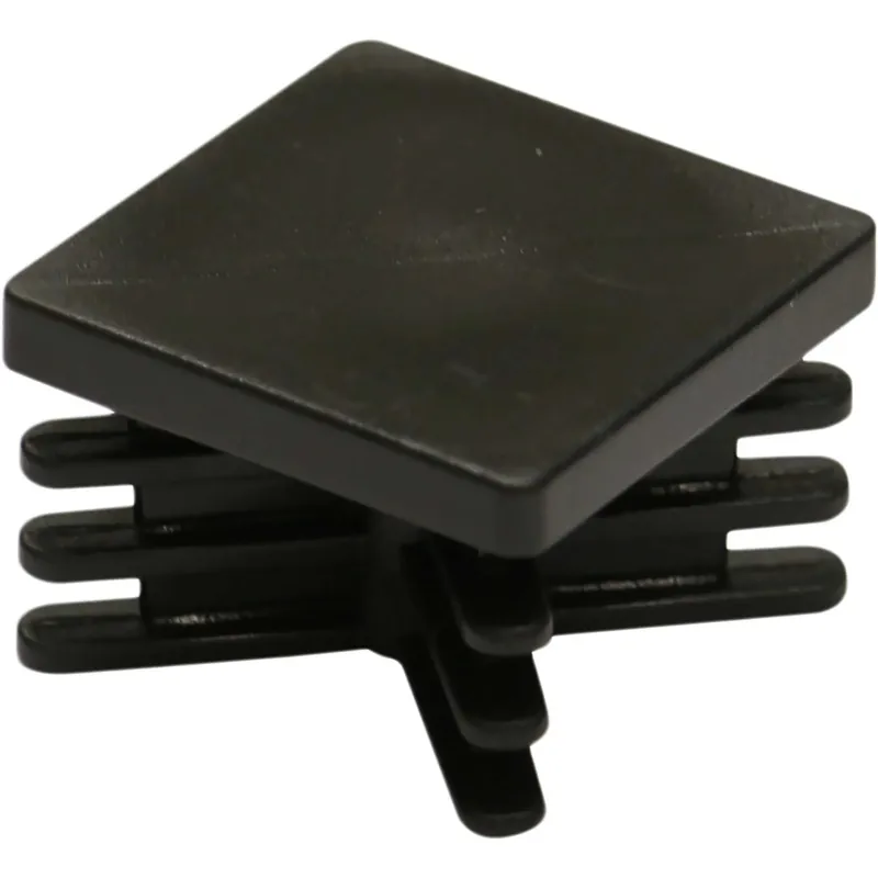 2 puntali alettati pvc quadro 40x40 mm nero Seizoensaanbieding