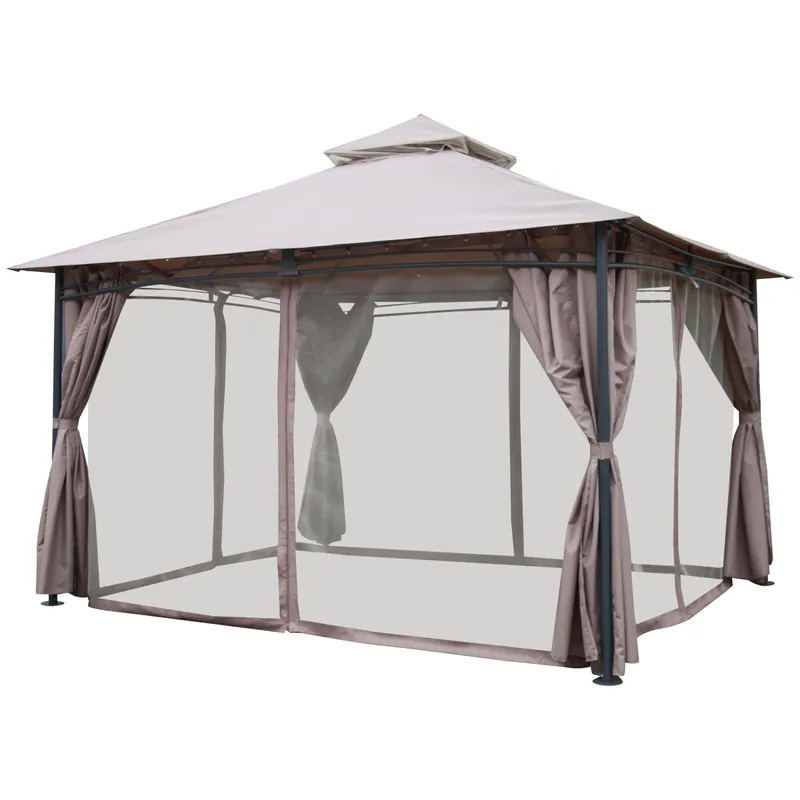 Zanzariera per gazebo Amora 310x205 cm nero 4 pz Alleen Vandaag