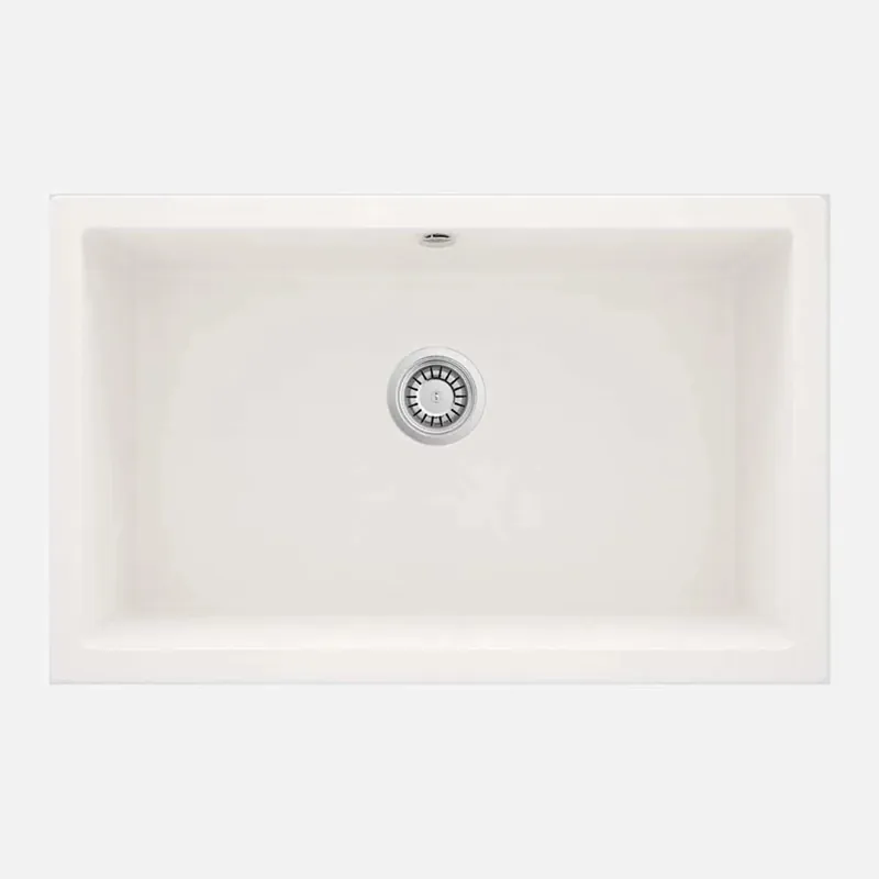 Koopje Lavello 1 vasca incasso Idrostile Colón sifone 500x204 mm alabastro