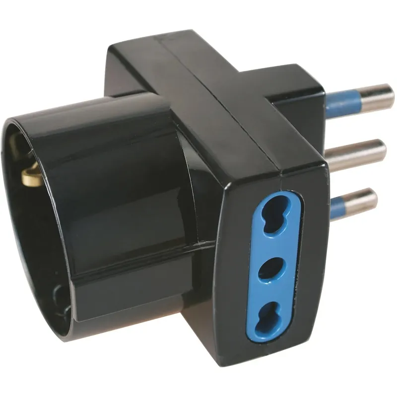 Voordeelprijs Adattatore Blueline spina 16 A e 2 prese bivalenti e 1 presa standard tedesco