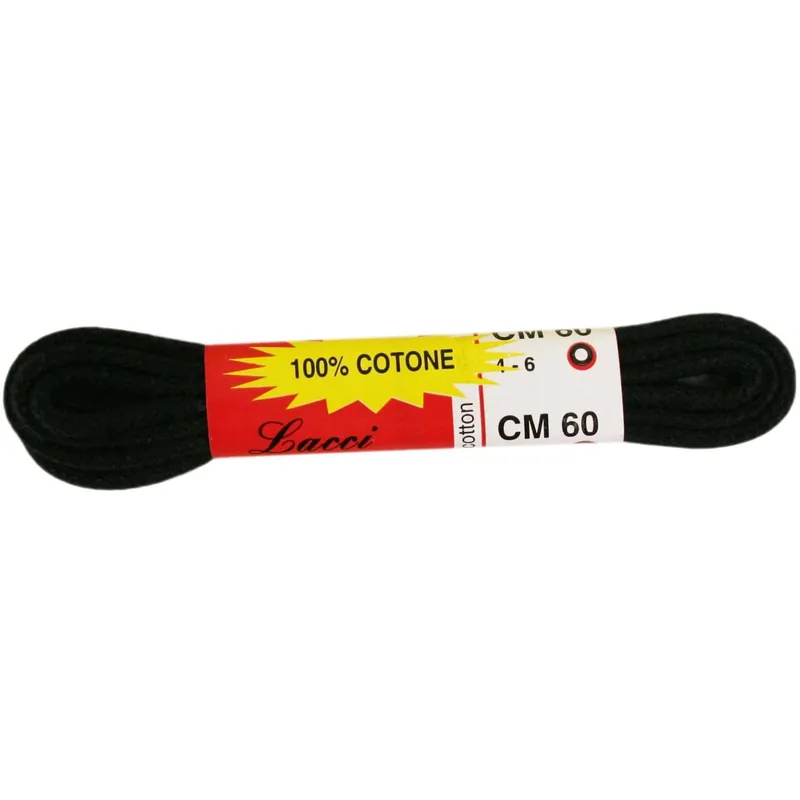 2 lacci tondi fini 60 cm neri Voordeelprijs