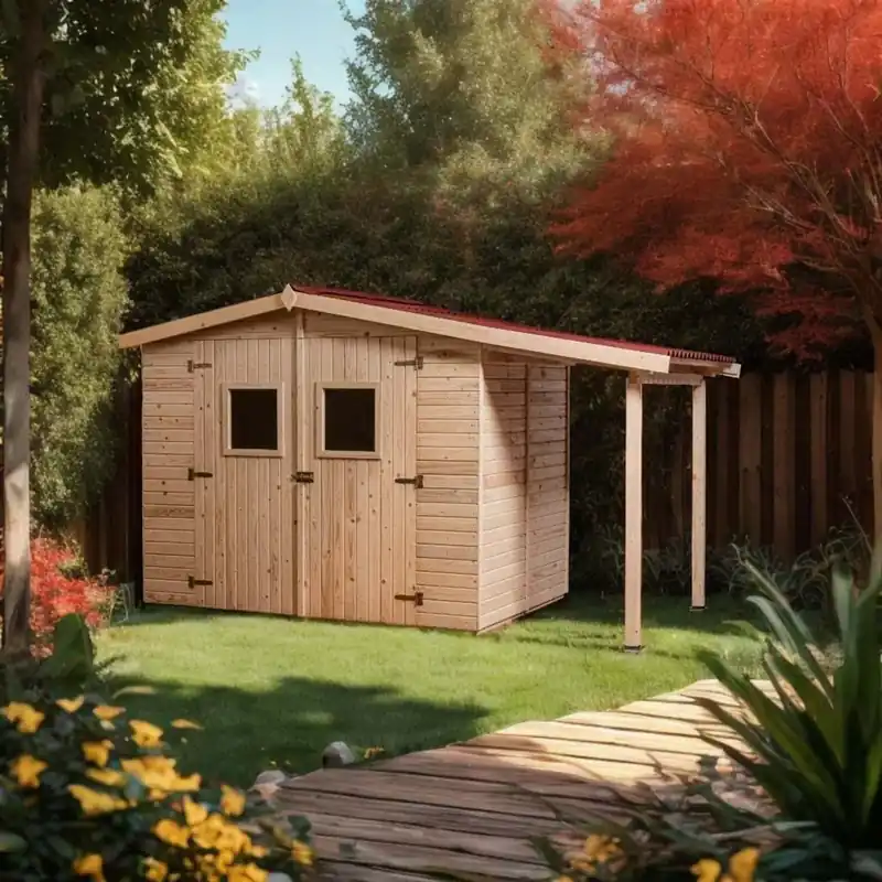 Weekendaanbieding Casetta da giardino in legno sp 16 mm H210xL370xP187 cm