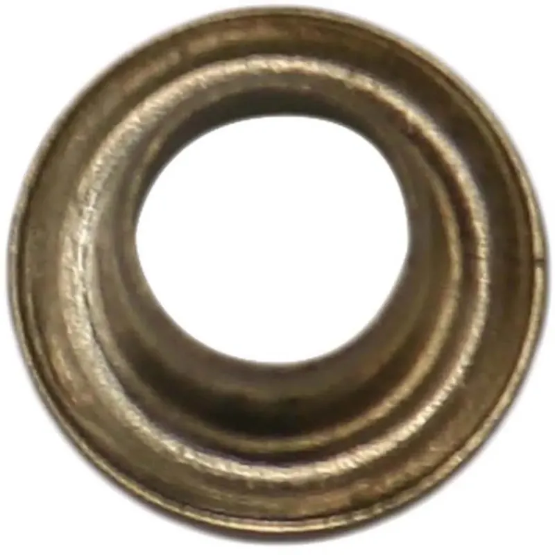 20 occhielli da 4 mm ottone nichelato Nieuw