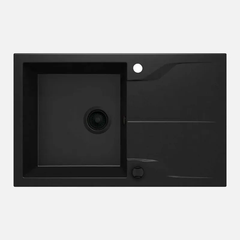 Alleen Vandaag Lavello incasso 1 vasca gocciolatoio Idrostile Sagua la Grande 490x194 mm nero