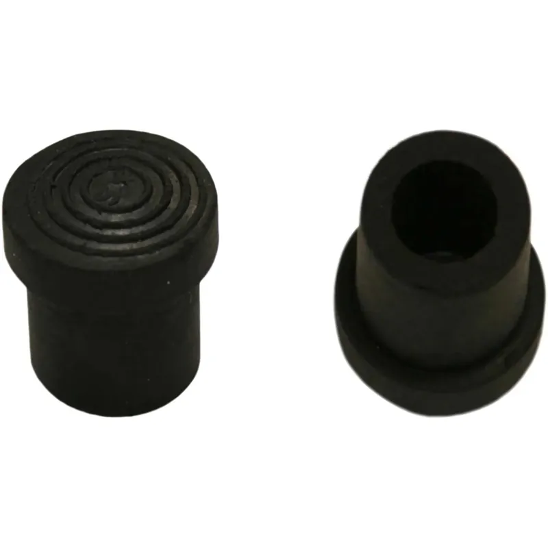 4 puntale in gomma a tappo 20 mm nero Beperkt Aanbod