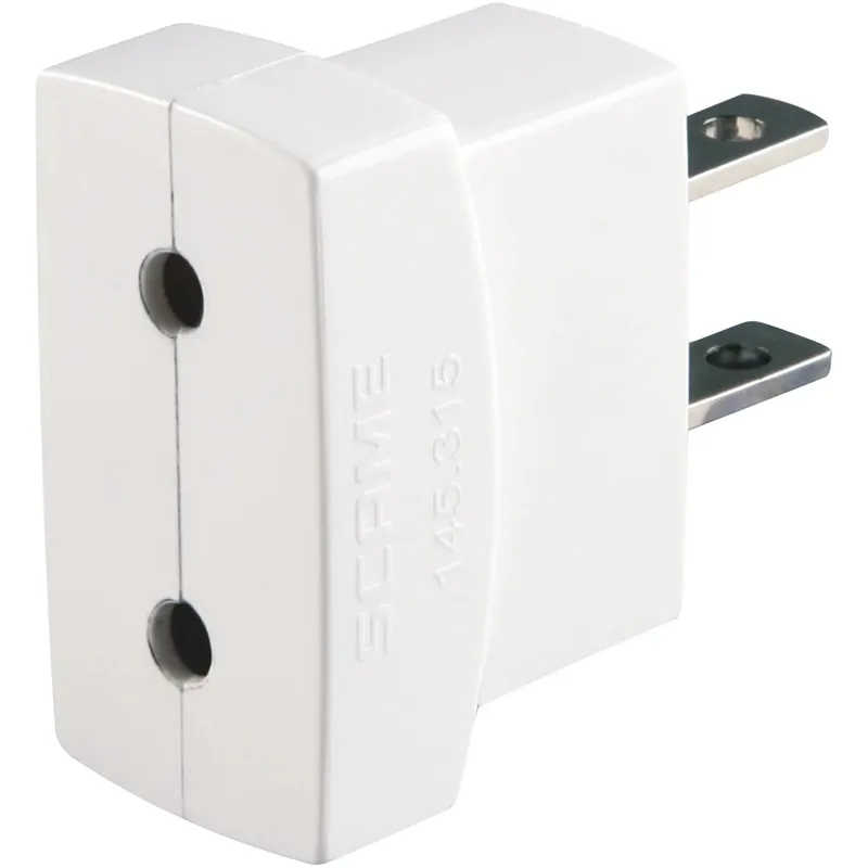 Voordeelprijs Adattatore da viaggio spina 10 A 2P standard americano e presa 10 A