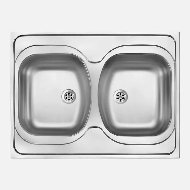 Must-Have Lavello da appoggio 2 vasche Idrostile Guantánamo 600x130 mm acciaio inox