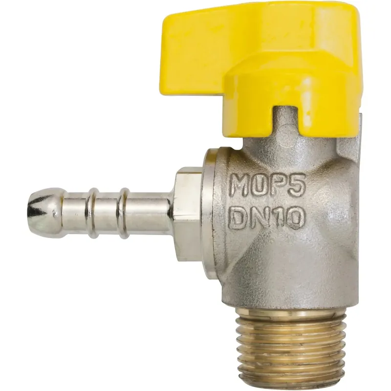 Actieprijs Rubinetto a sfera per gpl a squadra 1/2" M con portagomma