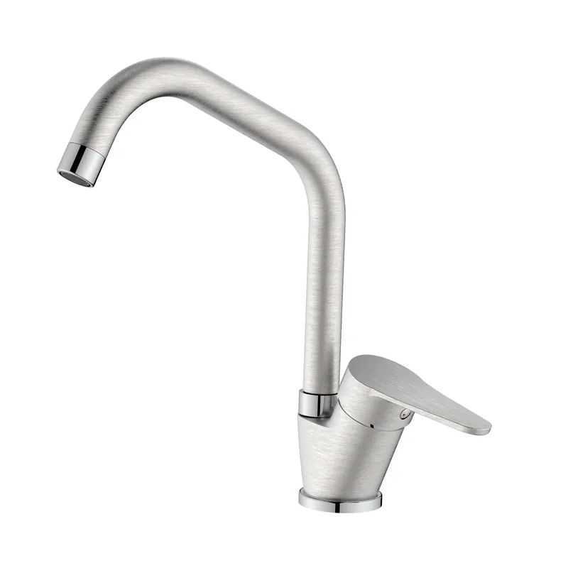 Rubinetto cucina monocomando canna alta Allen acciaio Express Levering