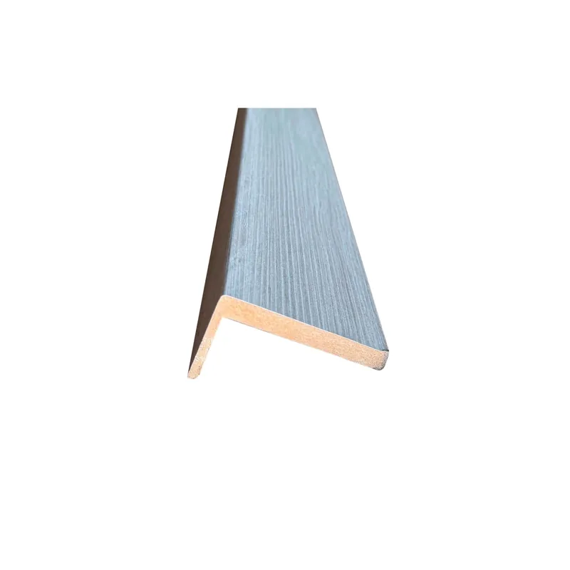 Tijdelijk Beschikbaar Coprifilo liscio in mdf impial. Micro Grigio alt 7 cm con ala da 4 cm