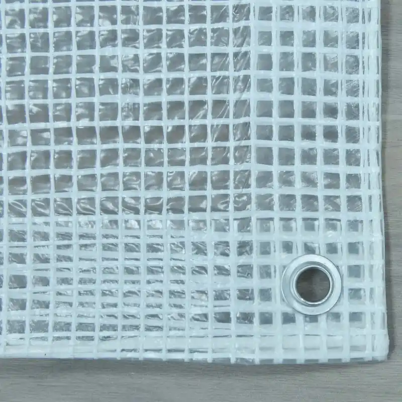 Telo occhiellato retinato Tenax Cover All polietilene 2x3 m bianco-trasparente Voordeelprijs