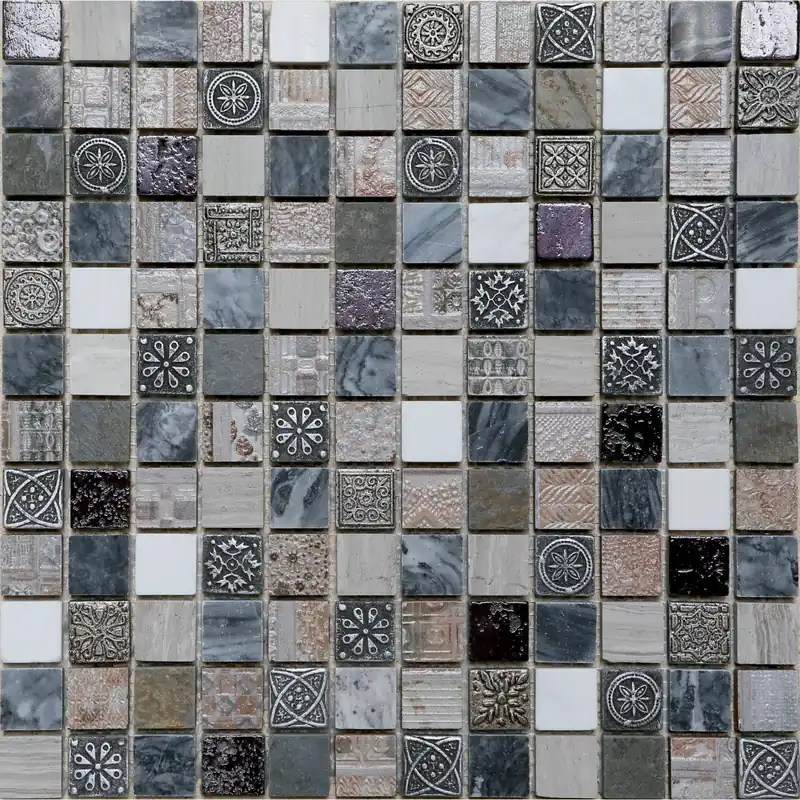 Weekendaanbieding Mosaico Grey in cm 30x30 in pietra naturale rivestita