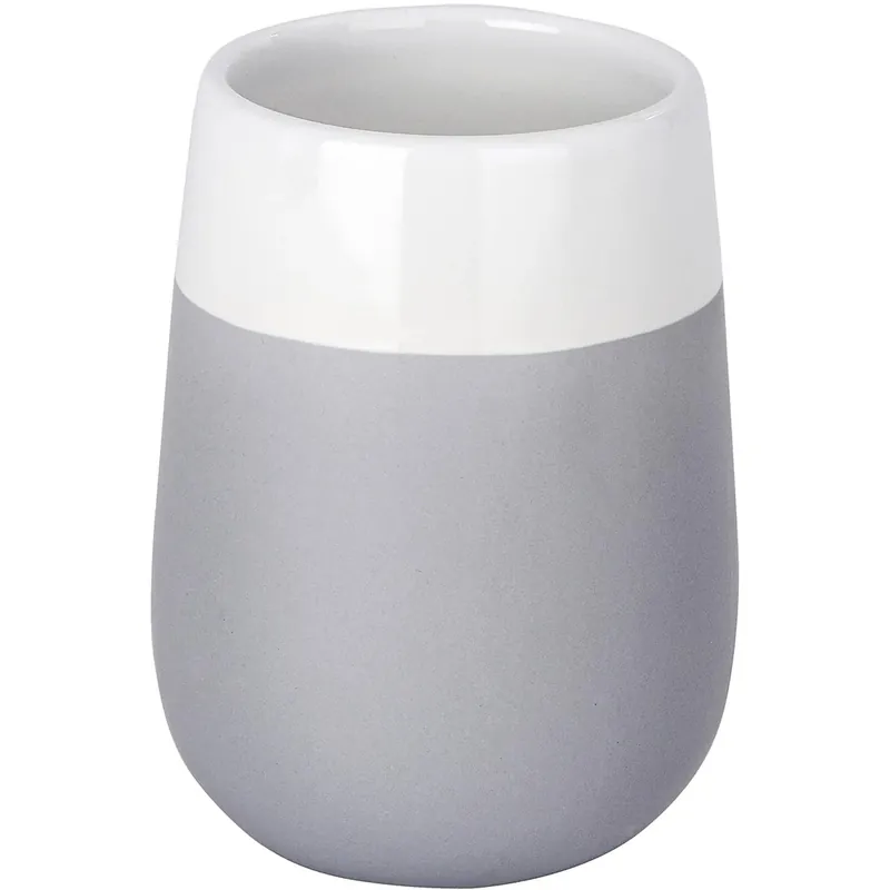 Alleen Vandaag Portaspazzolini Wenko Malta in ceramica grigio bianco